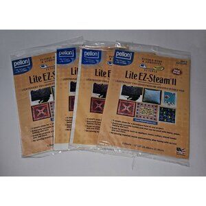 Pellon Lightweight Fusible Web Lite EZ-Steam II EZ2L5S Lot (3 sealed 1 partial)
